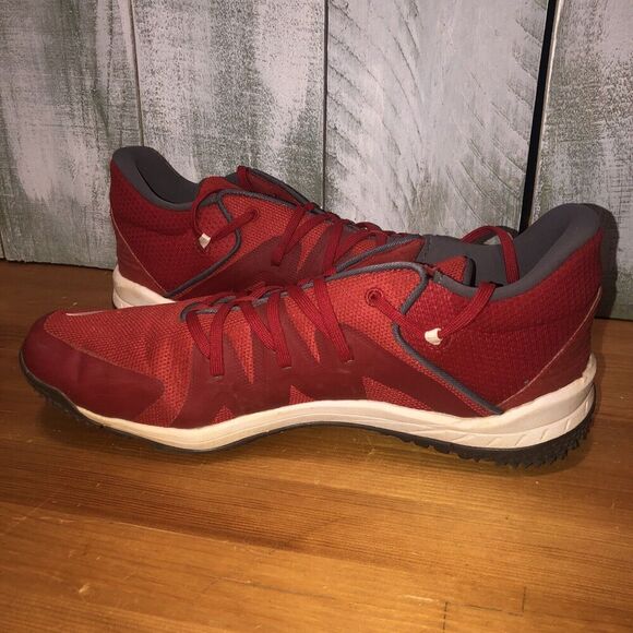 Adidas Speed Trainer 4 Baseball Turf Shoes Mens 11.5 Red White G27680 Athletic - Picture 7 of 12